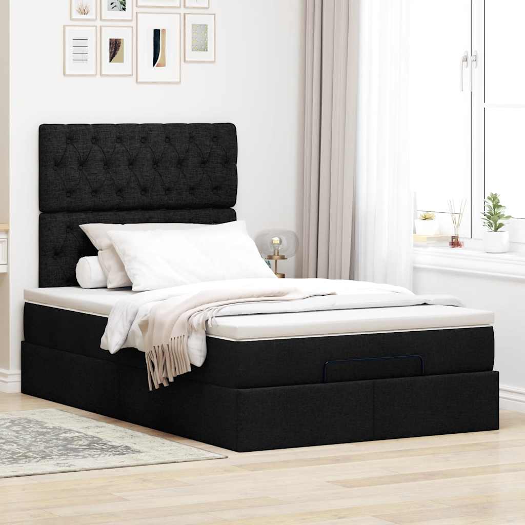 8721158489135_g_en_hd_2 vidaXL Ottoman Bed with Mattress & LEDs Black King Single Fabric - Image 4