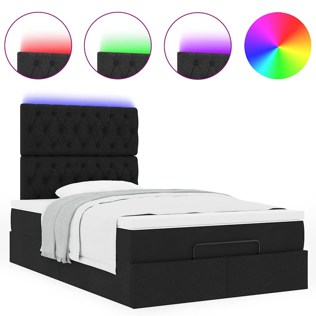 8721158489135_g_en_hd_3 vidaXL Ottoman Bed with Mattress & LEDs Black King Single Fabric - Image 5