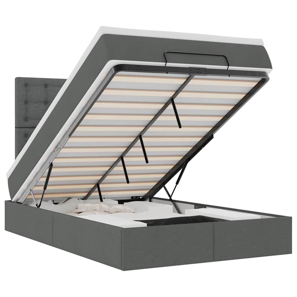 8721158489951_a_en_hd_1 vidaXL Ottoman Bed with Mattress & LEDs Dark Grey King Single Fabric - Image 2
