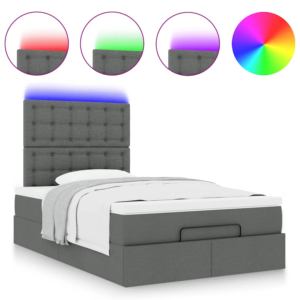 8721158489951_g_en_hd_3 vidaXL Ottoman Bed with Mattress & LEDs Dark Grey King Single Fabric - Image 5