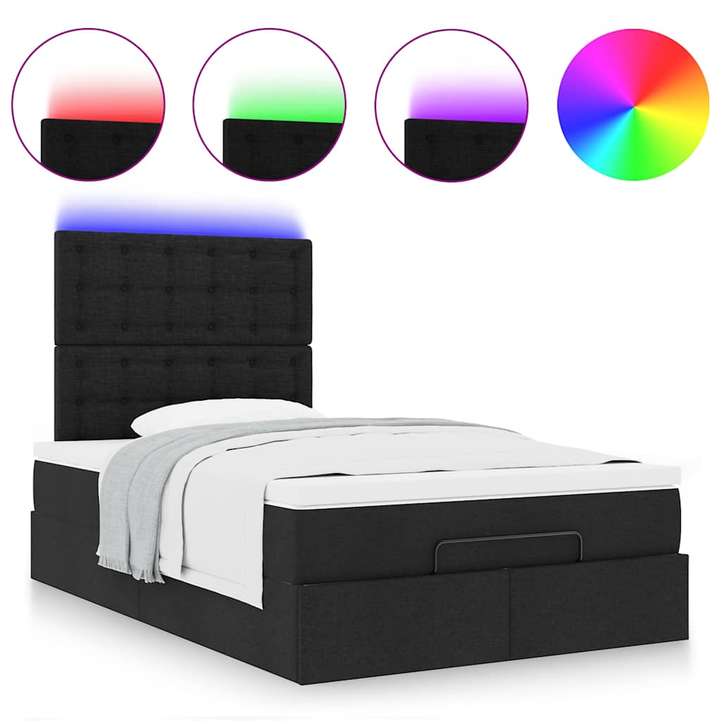 8721158489968_g_en_hd_3 vidaXL Ottoman Bed with Mattress & LEDs Black King Single Fabric - Image 5