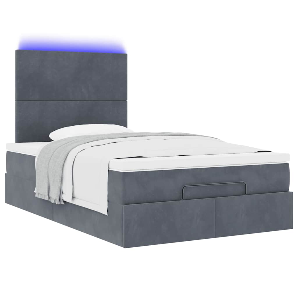 8721158490674_g_en_hd_4 vidaXL Ottoman Bed with Mattresses & LEDs Dark Grey King Single Velvet - Image 6