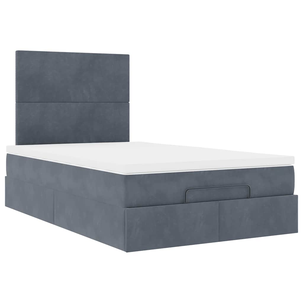 8721158490674_g_en_hd_5 vidaXL Ottoman Bed with Mattresses & LEDs Dark Grey King Single Velvet - Image 7