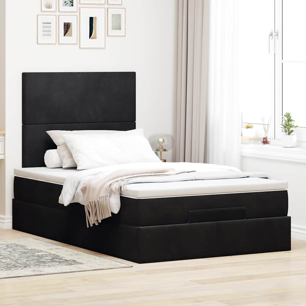 8721158490681_g_en_hd_2 vidaXL Ottoman Bed with Mattresses & LEDs Black King Single Velvet - Image 4