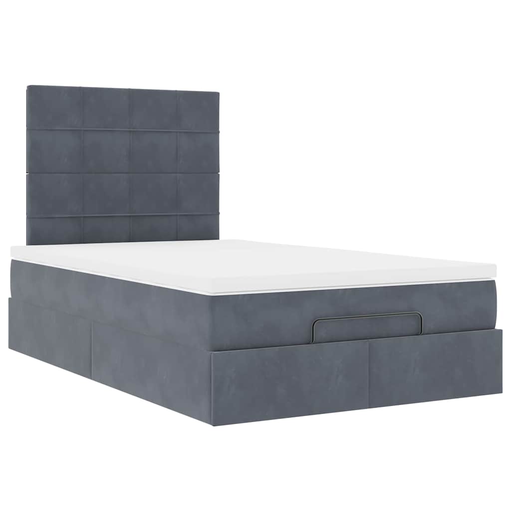 8721158491398_g_en_hd_5 vidaXL Ottoman Bed with Mattresses & LEDs Dark Grey King Single Velvet - Image 7