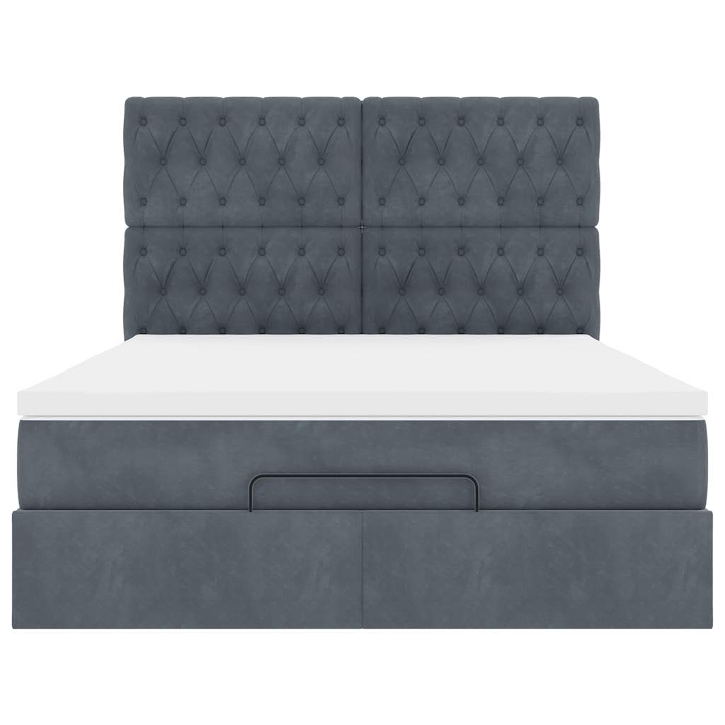8721158492098_g_en_hd_6 vidaXL Ottoman Bed with Mattresses & LEDs Dark Grey Queen Velvet - Image 8