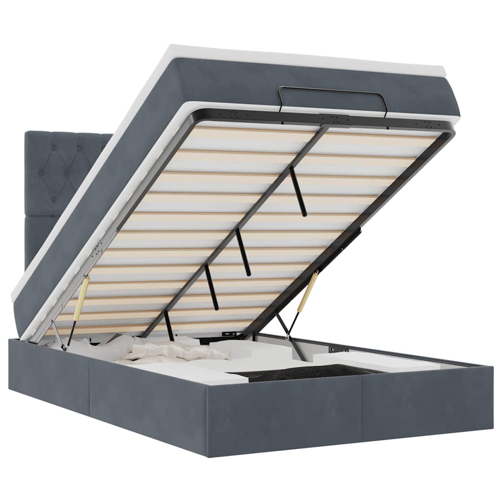 8721158492111_a_en_hd_1 vidaXL Ottoman Bed with Mattresses & LEDs Dark Grey King Single Velvet - Image 2