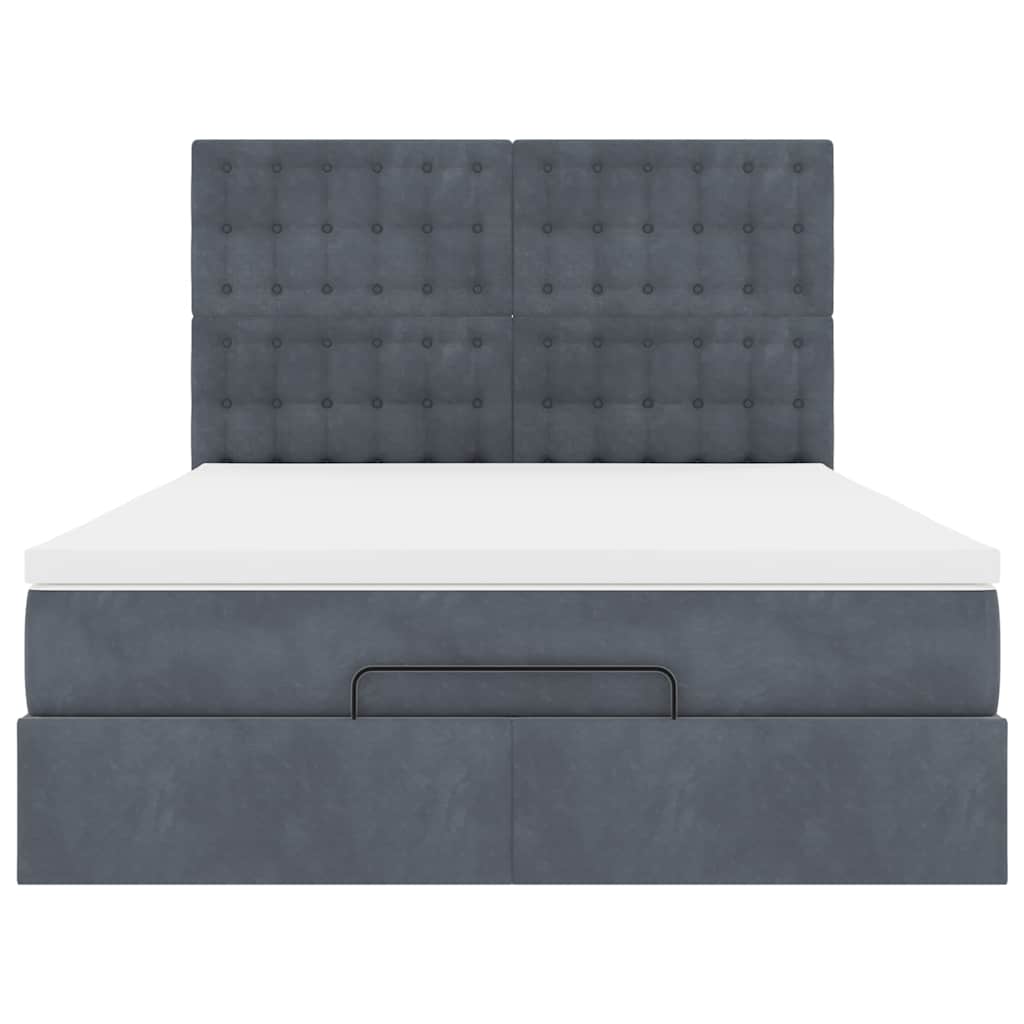 8721158492814_g_en_hd_6 vidaXL Ottoman Bed with Mattresses & LEDs Dark Grey Queen Velvet - Image 7