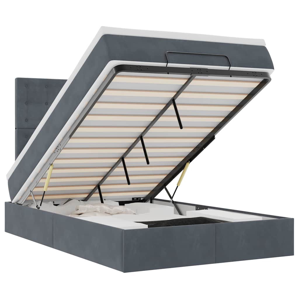 8721158492838_a_en_hd_1 vidaXL Ottoman Bed with Mattresses & LEDs Dark Grey King Single Velvet - Image 2