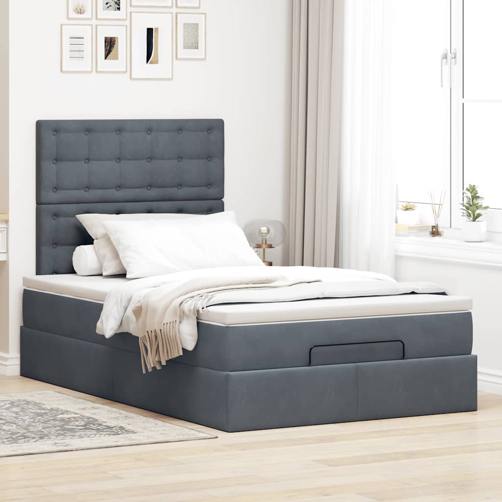 8721158492838_g_en_hd_2 vidaXL Ottoman Bed with Mattresses & LEDs Dark Grey King Single Velvet - Image 4