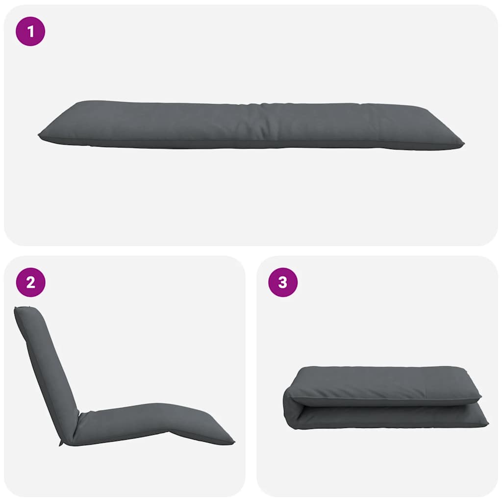 8721158495082_g_en_hd_5 vidaXL Folding Sun lounger Anthracite 175x54x8.5 cm Oxford Fabric - Image 7