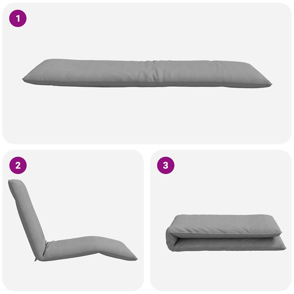 8721158495099_g_en_hd_5 vidaXL Folding Sun lounger Grey 175x54x8.5 cm Oxford Fabric - Image 7