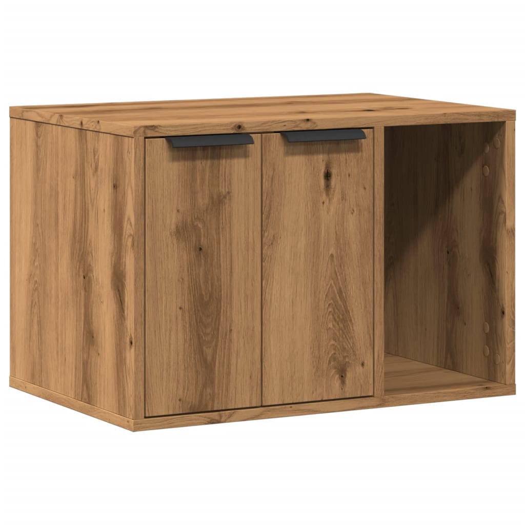 8721158499622_a_en_hd_1 vidaXL Cat Litter Box Enclosure Artisian Oak 60x40x40 cm Engineered Wood - Image 2