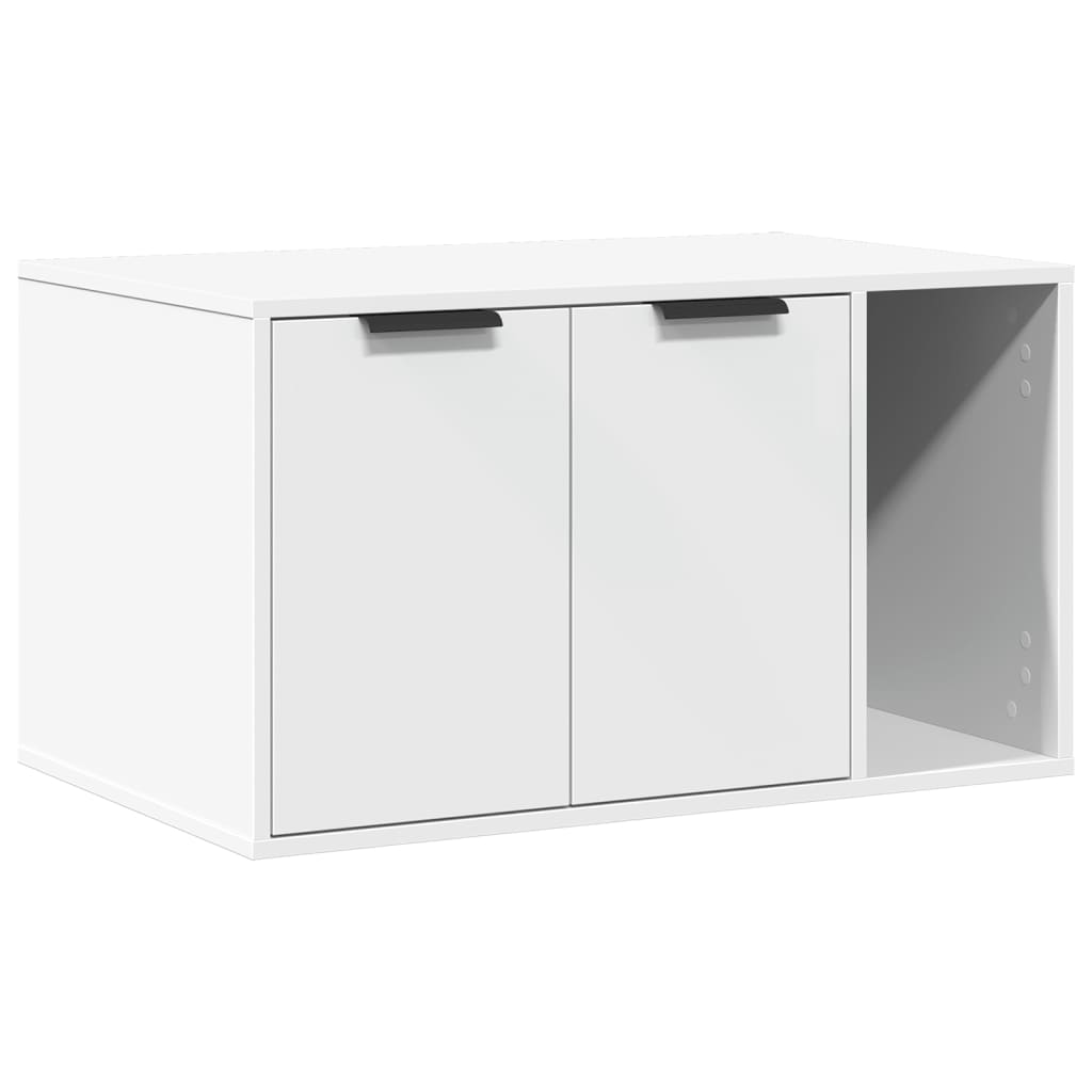 8721158499639_a_en_hd_1 vidaXL Cat Litter Box Enclosure White 80x50x45 cm Engineered Wood - Image 2