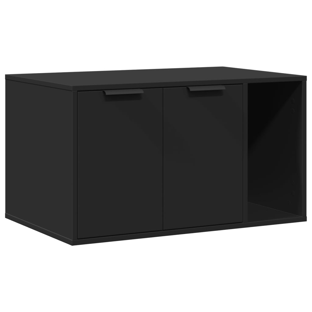 8721158499646_a_en_hd_1 vidaXL Cat Litter Box Enclosure Black 80x50x45 cm Engineered Wood - Image 2