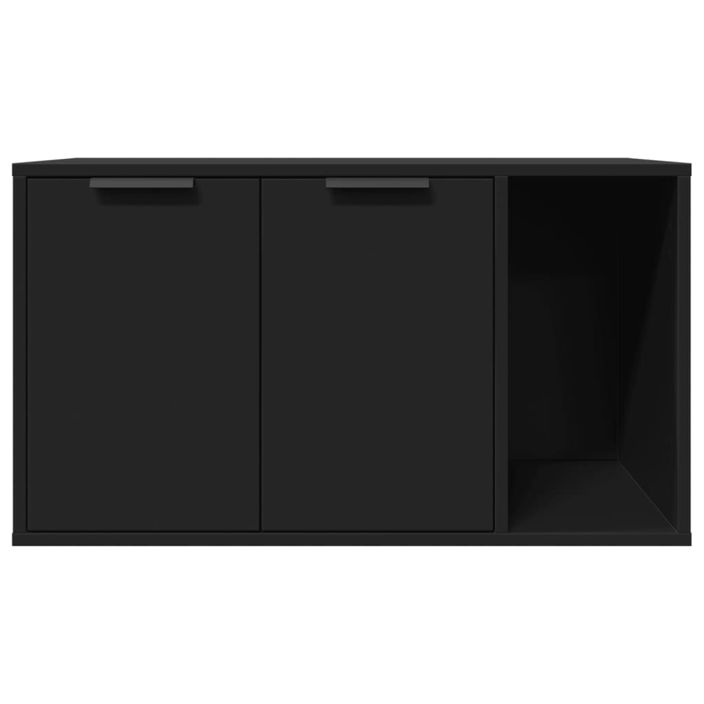 8721158499646_g_en_hd_3 vidaXL Cat Litter Box Enclosure Black 80x50x45 cm Engineered Wood - Image 5
