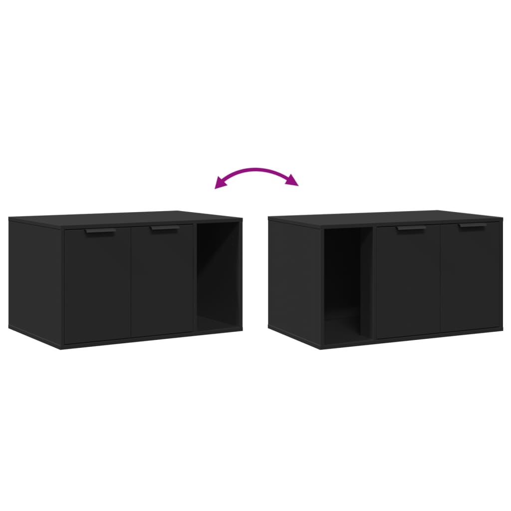 8721158499646_g_en_hd_6 vidaXL Cat Litter Box Enclosure Black 80x50x45 cm Engineered Wood - Image 8