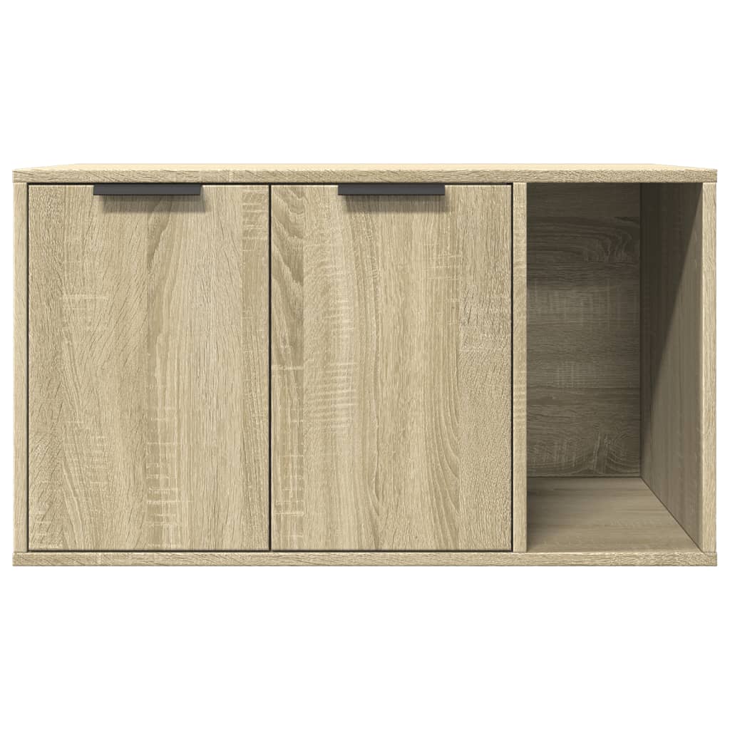 8721158499653_g_en_hd_3 vidaXL Cat Litter Box Enclosure Sonoma Oak 80x50x45 cm Engineered Wood - Image 5