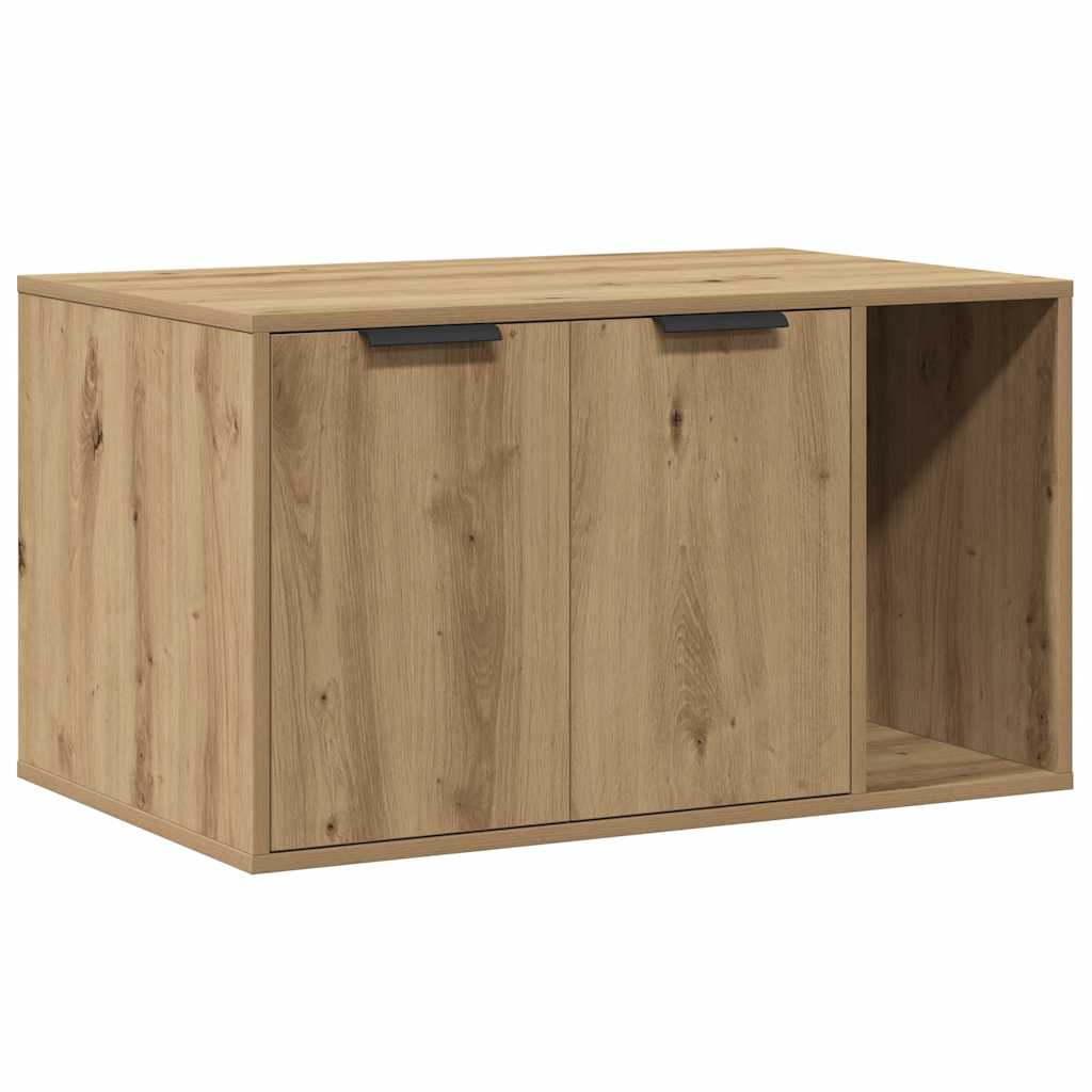 8721158499714_a_en_hd_1 vidaXL Cat Litter Box Enclosure Artisian Oak 80x50x45 cm Engineered Wood - Image 2