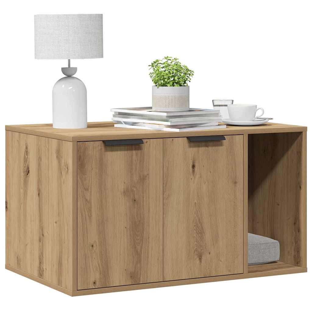 8721158499714_g_en_hd_1 vidaXL Cat Litter Box Enclosure Artisian Oak 80x50x45 cm Engineered Wood - Image 3