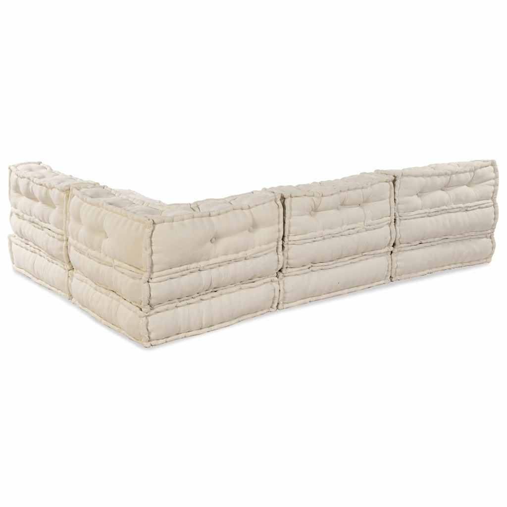 8721158508737_wbg-ba_en_hd_5 vidaXL Cushion 4 pcs Cream 70 x 70 x 54 cm Polyester - Image 6