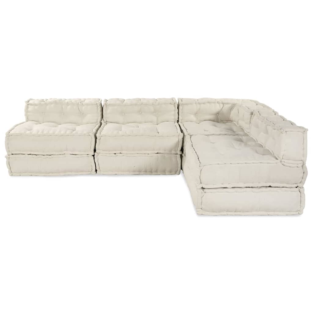 8721158508737_wbg-fr_en_hd_8 vidaXL Cushion 4 pcs Cream 70 x 70 x 54 cm Polyester - Image 7