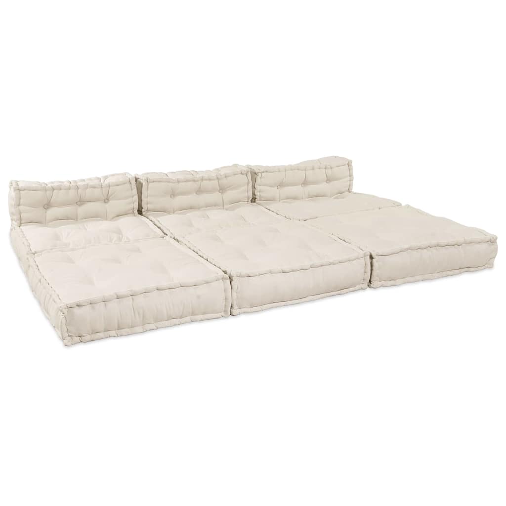 8721158508744_wbg-an_en_hd_5 vidaXL Cushion 4 pcs Cream 70 x 70 x 54 cm Polyester - Image 6