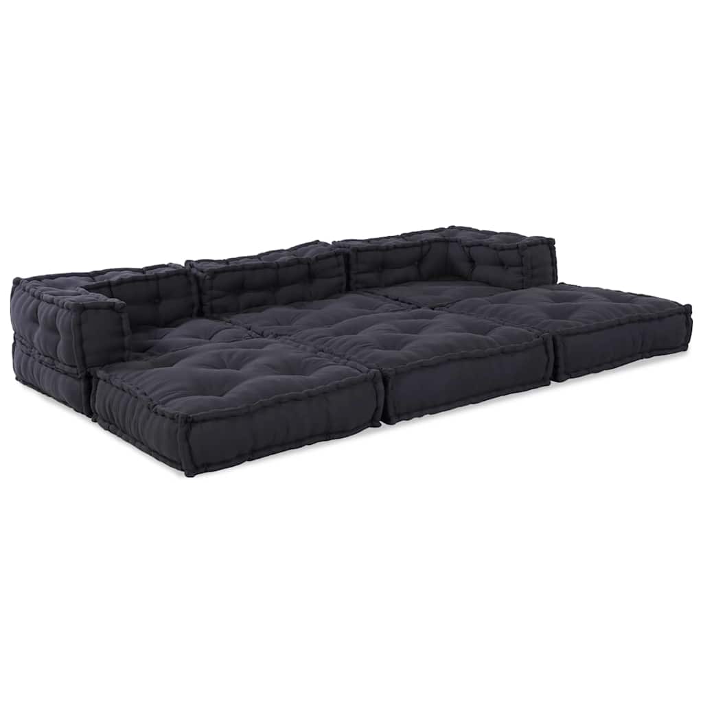 8721158508775_wbg-an_en_hd_2 vidaXL Cushion 3 pcs Anthracite 70 x 70 x 54 cm Polyester - Image 3