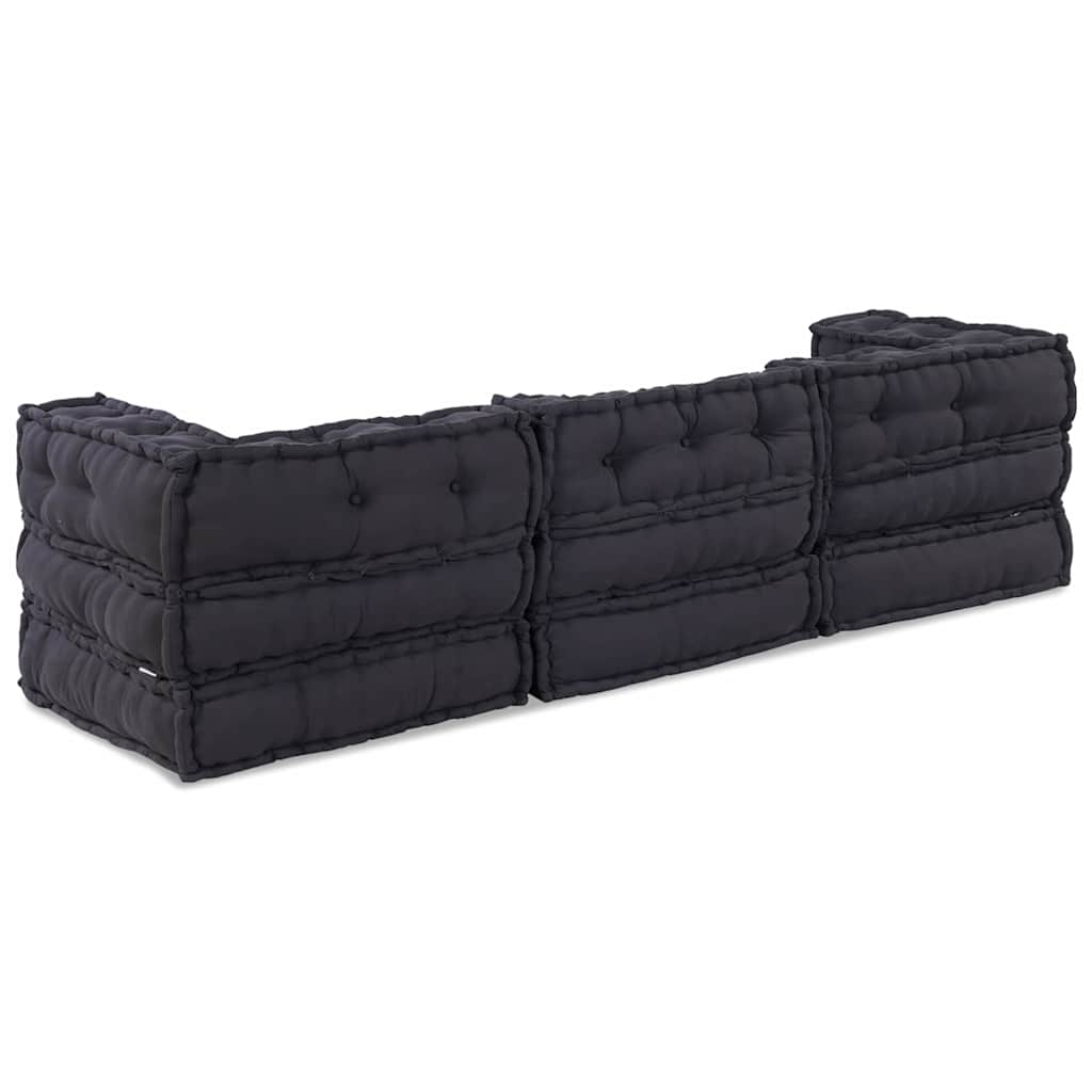 8721158508775_wbg-ba_en_hd_3 vidaXL Cushion 3 pcs Anthracite 70 x 70 x 54 cm Polyester - Image 6