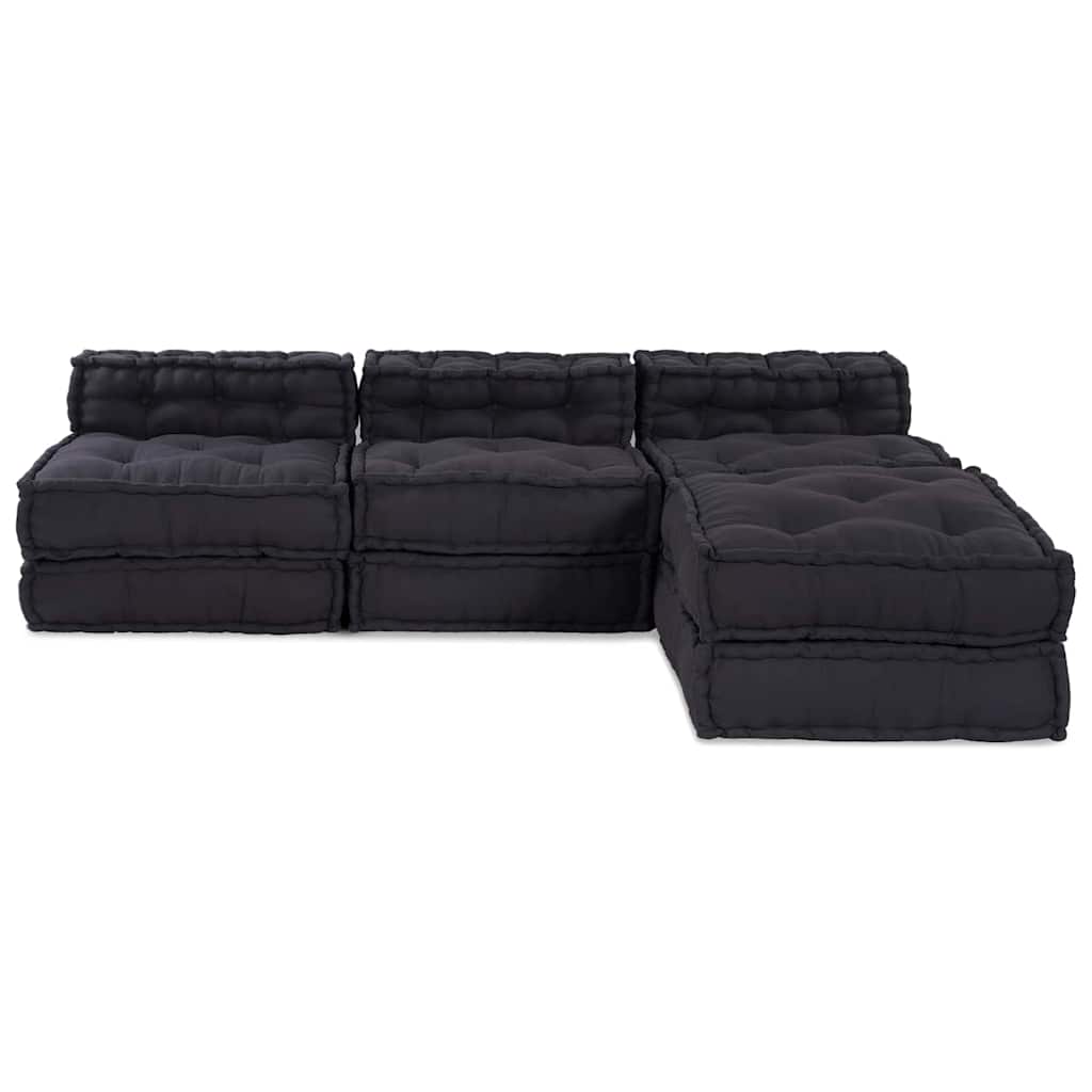 8721158508799_wbg-fr_en_hd_6 vidaXL Cushion 4 pcs Anthracite 70 x 70 x 54 cm Polyester - Image 7