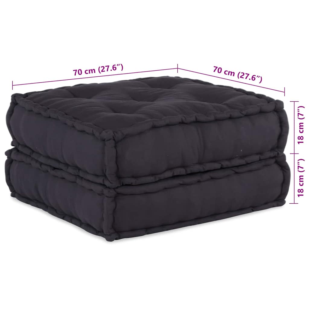 8721158508805_wbg-siz_en_hd_1 vidaXL Cushion 2 pcs Anthracite 70 x 70 x 36 cm Polyester - Image 8