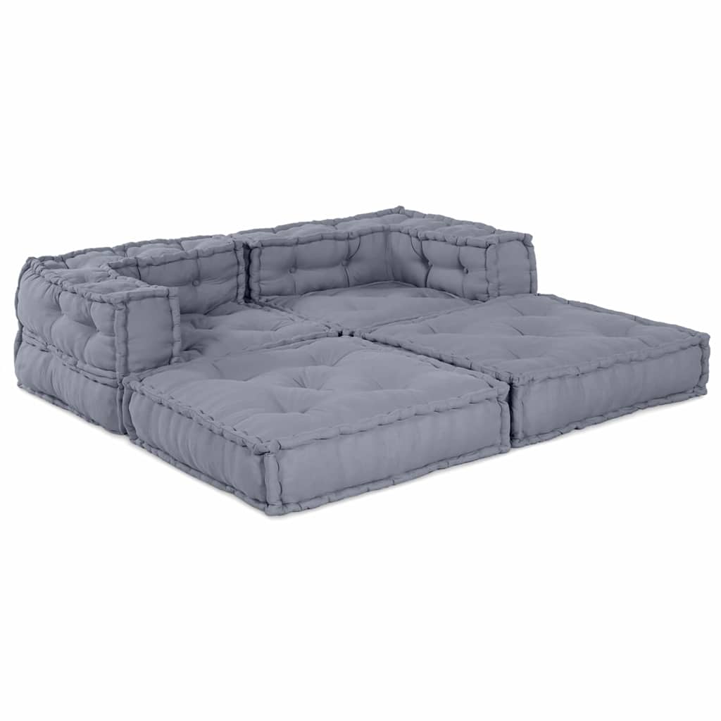 8721158509017_wbg-an_en_hd_1 vidaXL Cushion 2 pcs Grey 70 x 70 x 54 cm Polyester - Image 2