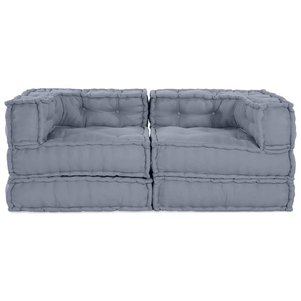 8721158509017_wbg-fr_en_hd_7 vidaXL Cushion 2 pcs Grey 70 x 70 x 54 cm Polyester - Image 8