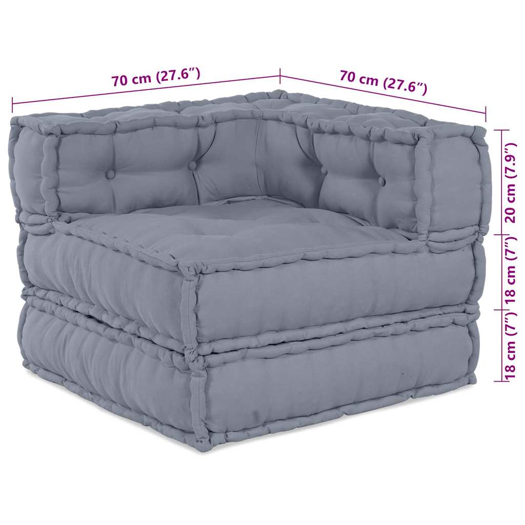 8721158509017_wbg-siz_en_hd_1 vidaXL Cushion 2 pcs Grey 70 x 70 x 54 cm Polyester - Image 13