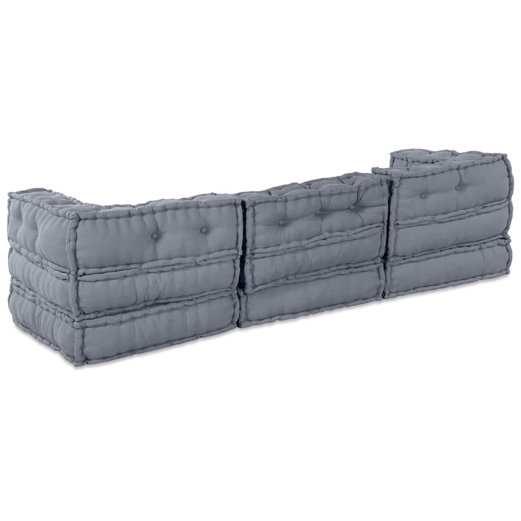 8721158509024_wbg-ba_en_hd_7 vidaXL Cushion 3 pcs Grey 70 x 70 x 54 cm Polyester - Image 9