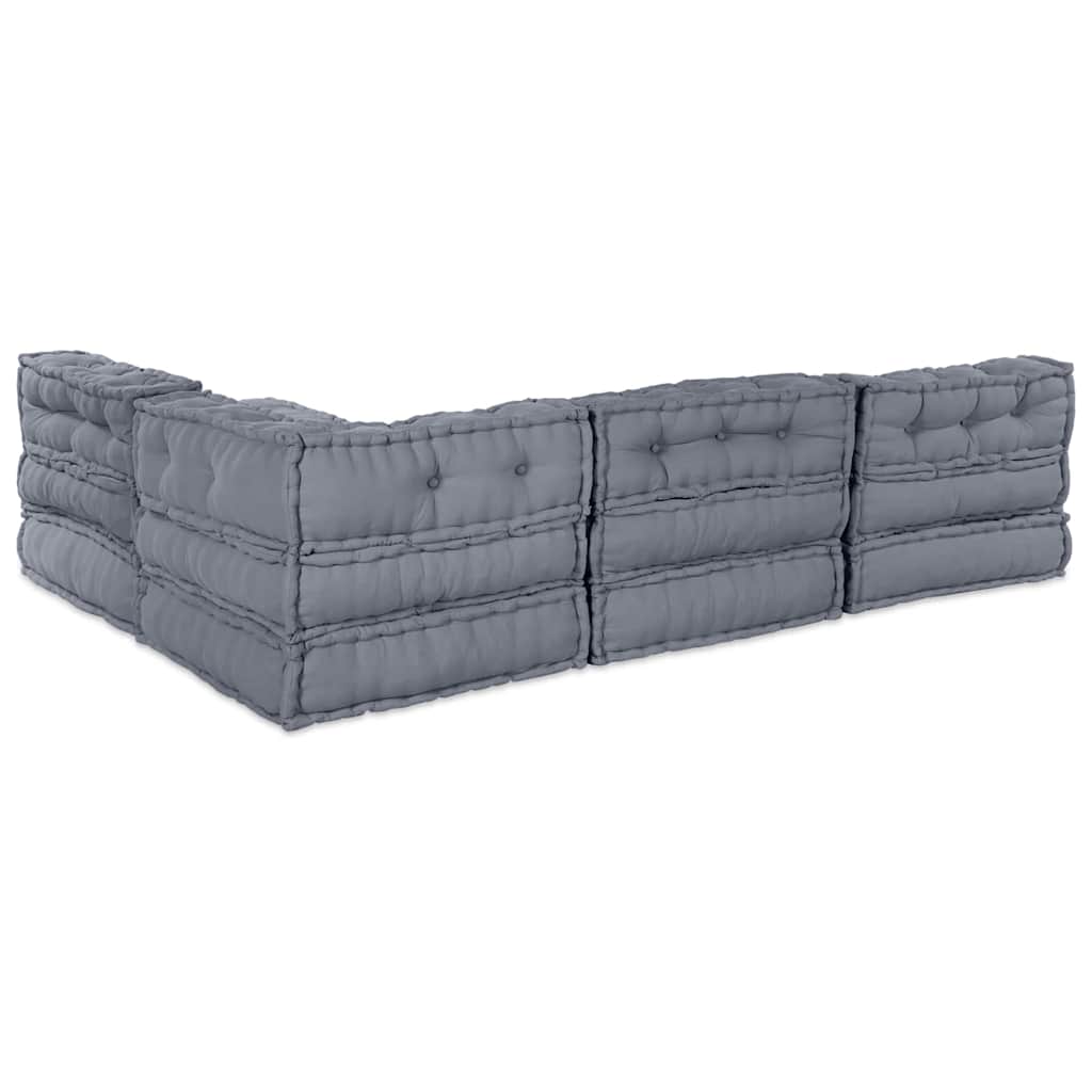 8721158509031_wbg-ba_en_hd_7 vidaXL Cushion 4 pcs Grey 70 x 70 x 54 cm Polyester - Image 9