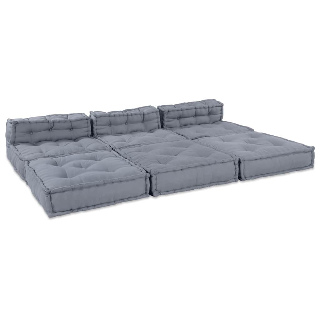 8721158509048_wbg-an_en_hd_5 vidaXL Cushion 4 pcs Grey 70 x 70 x 54 cm Polyester - Image 6
