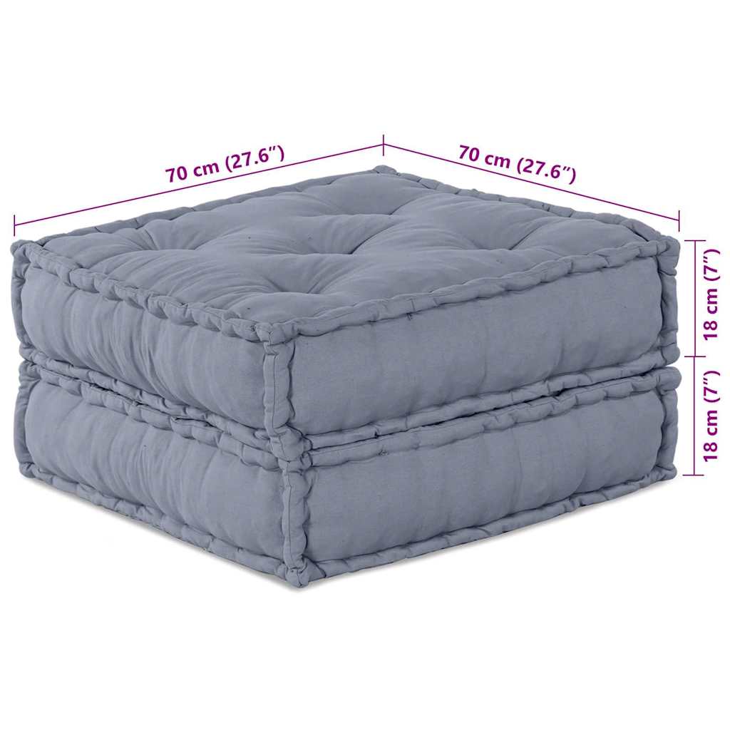 8721158509055_wbg-siz_en_hd_1 vidaXL Cushion 2 pcs Grey 70 x 70 x 36 cm Polyester - Image 9