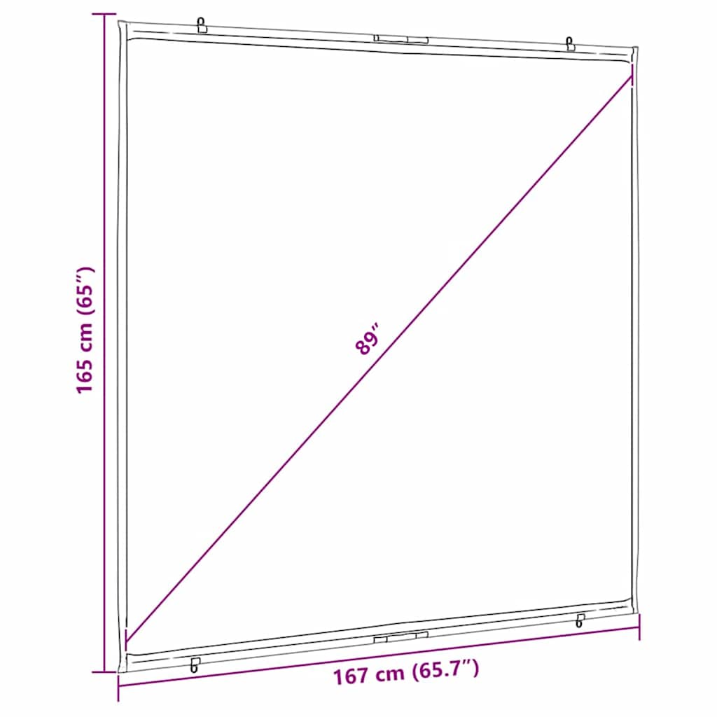 8721158509925_g_en_hd_6 vidaXL Projection Screen Wall-Hanging 89 Inch 1:1 - Image 7