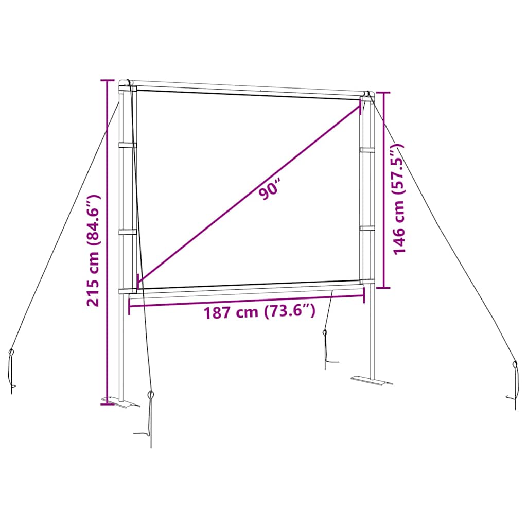 8721158509970_g_en_hd_7 vidaXL Projection Screen with Stands 90 Inch 4:3 - Image 8