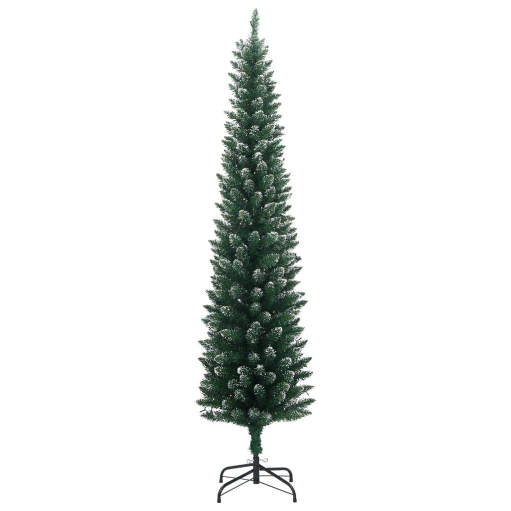 8721158512208_g_en_hd_2 vidaXL Artificial Slim Christmas Tree 150 LEDs 120 cm - Image 3