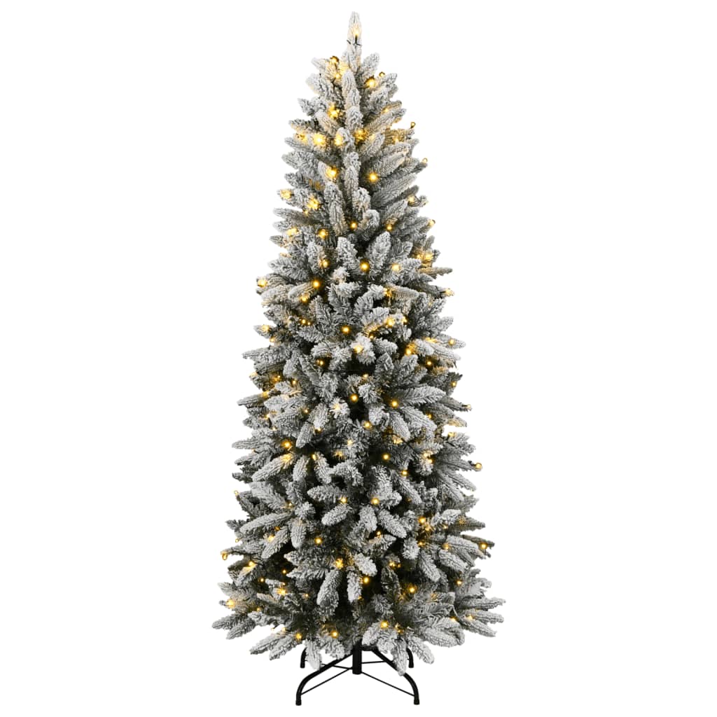8721158512260_g_en_hd_1 vidaXL Artificial Christmas Tree 150 LEDs and Flocked Snow 150 cm - Image 2