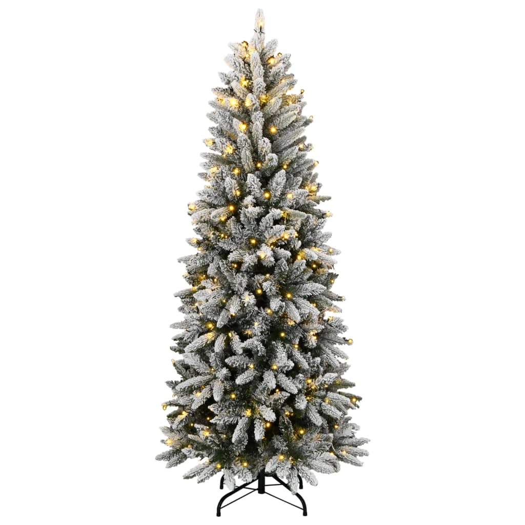 8721158512277_g_en_hd_1 vidaXL Artificial Christmas Tree 300 LEDs and Flocked Snow 180 cm - Image 2