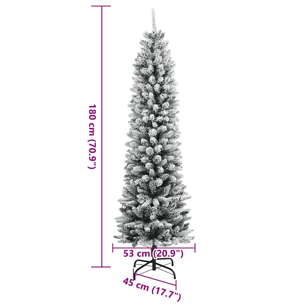 8721158512321_g_en_hd_11 vidaXL Artificial Christmas Tree 300 LEDs and Flocked Snow 180 cm - Image 12
