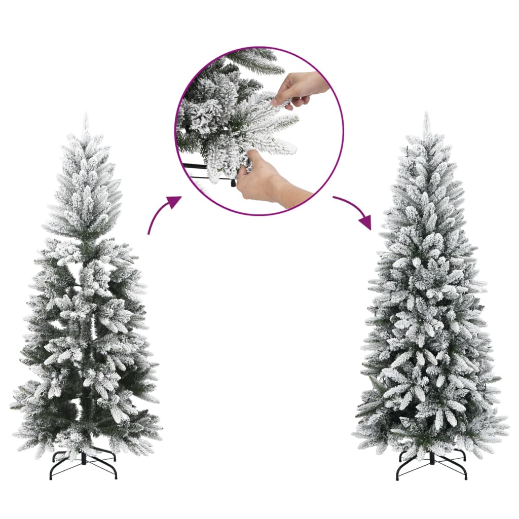 8721158512321_g_en_hd_3 vidaXL Artificial Christmas Tree 300 LEDs and Flocked Snow 180 cm - Image 4