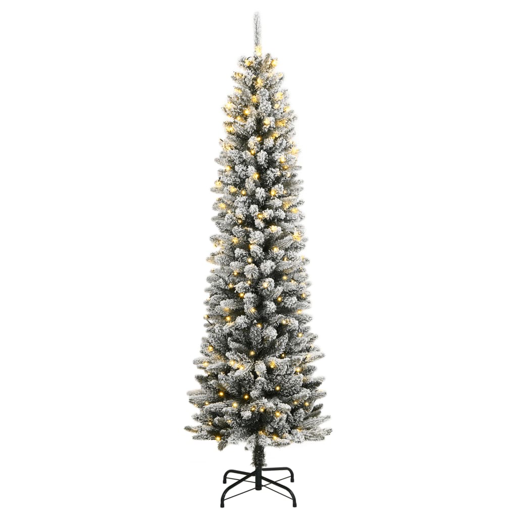 8721158512345_g_en_hd_1 vidaXL Artificial Christmas Tree 300 LEDs and Flocked Snow 240 cm - Image 2