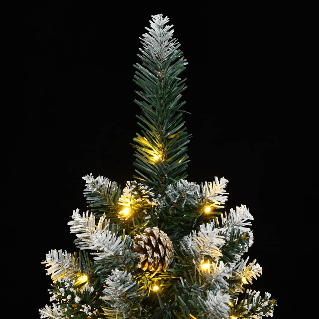 8721158512444_g_en_hd_8 vidaXL Artificial Slim Christmas Tree 300 LEDs 240 cm - Image 9