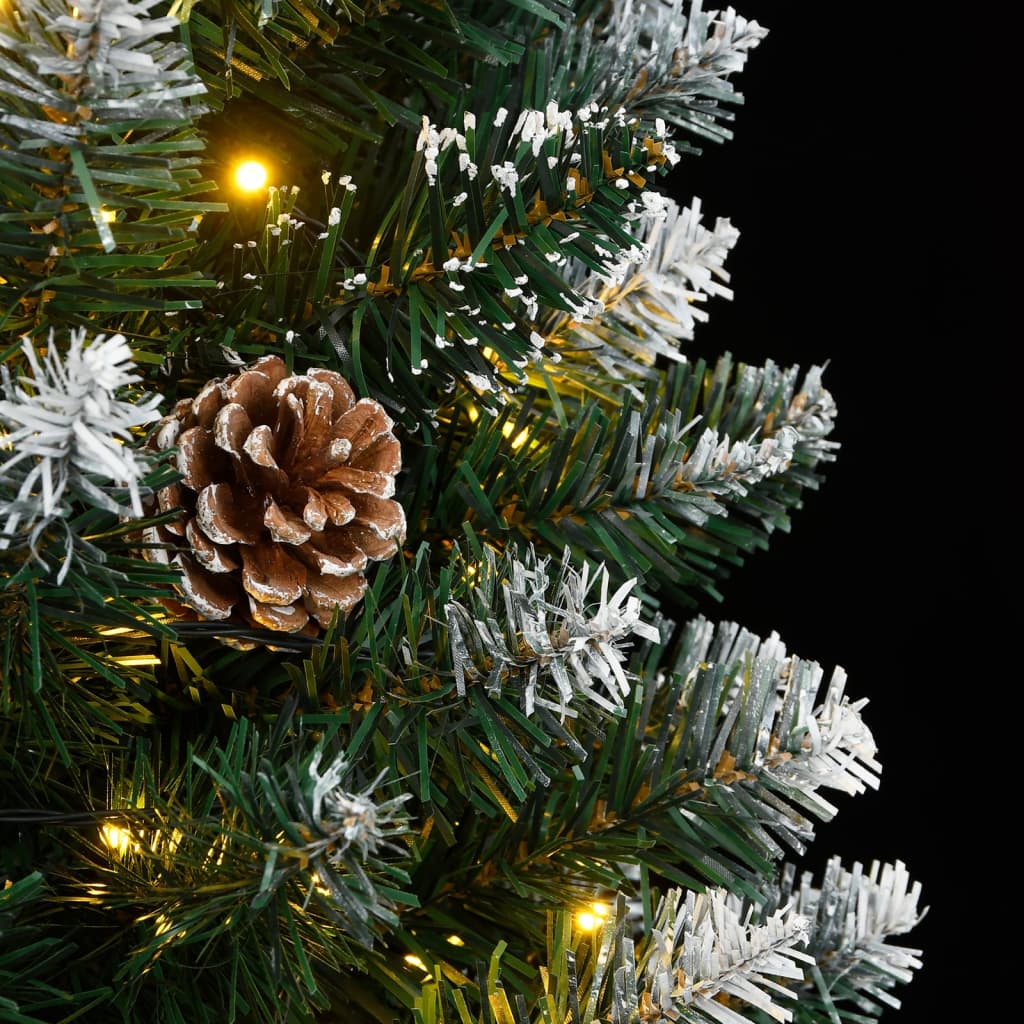 8721158512444_g_en_hd_9 vidaXL Artificial Slim Christmas Tree 300 LEDs 240 cm - Image 10