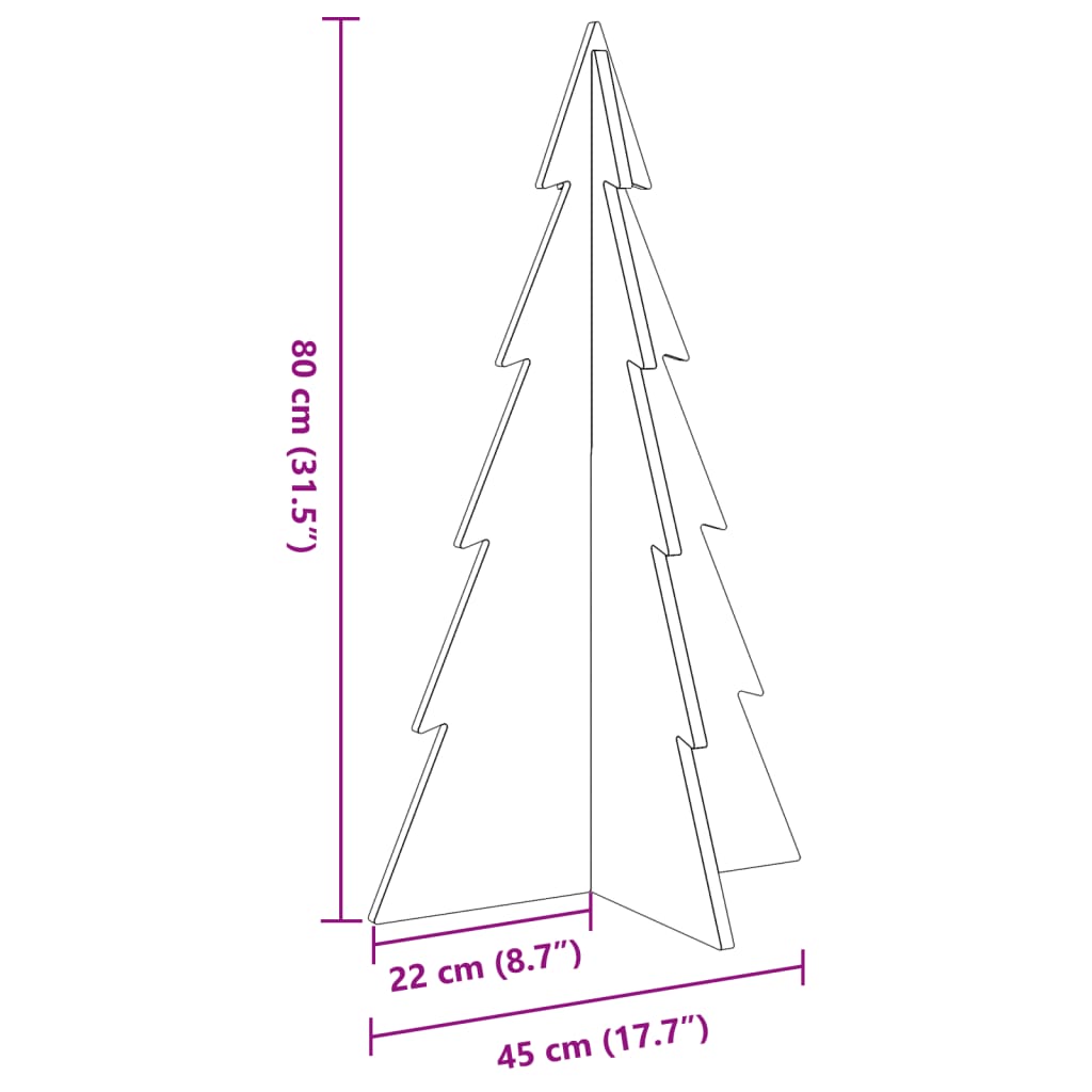 8721158512956_g_en_hd_6 vidaXL Wooden Christmas Tree for Decoration 80 cm Solid Wood Pine - Image 8