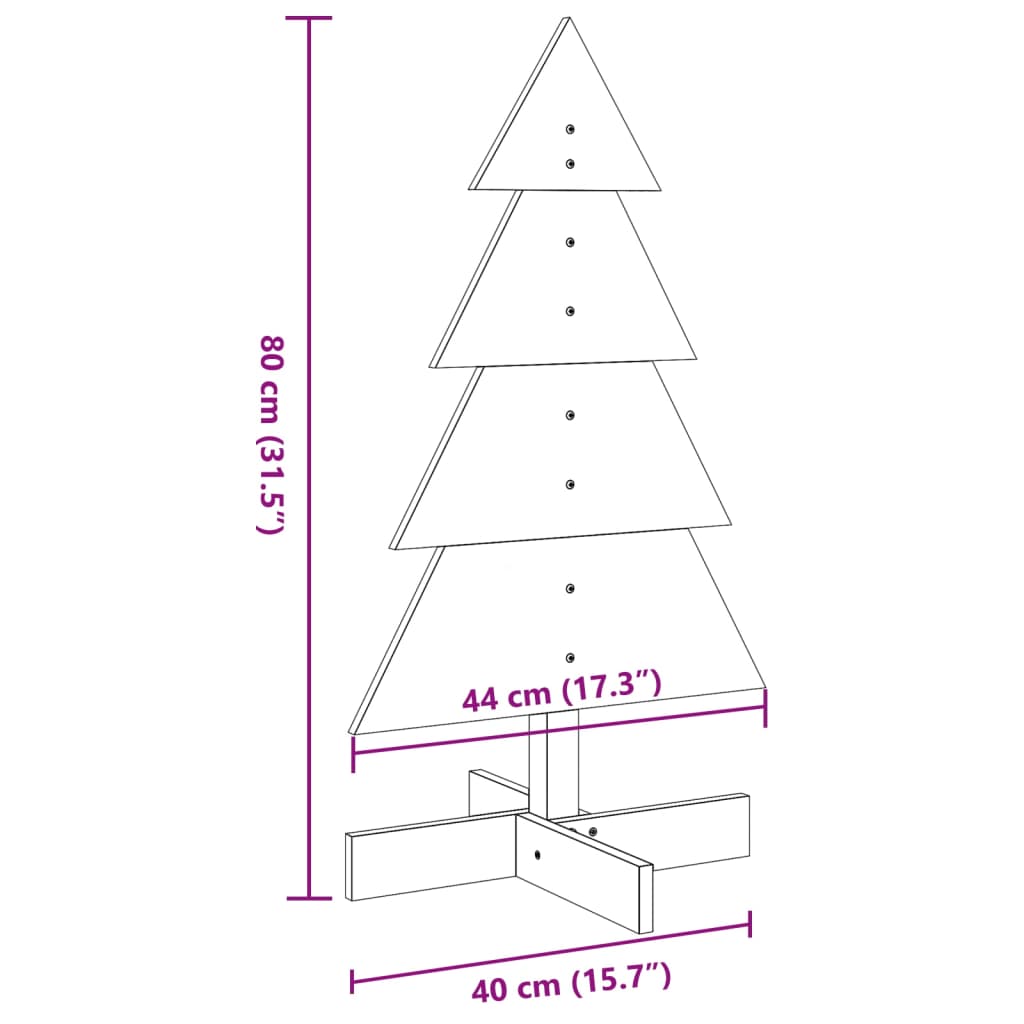 8721158513106_g_en_hd_6 vidaXL Wooden Christmas Tree for Decoration 80 cm Solid Wood Pine - Image 8